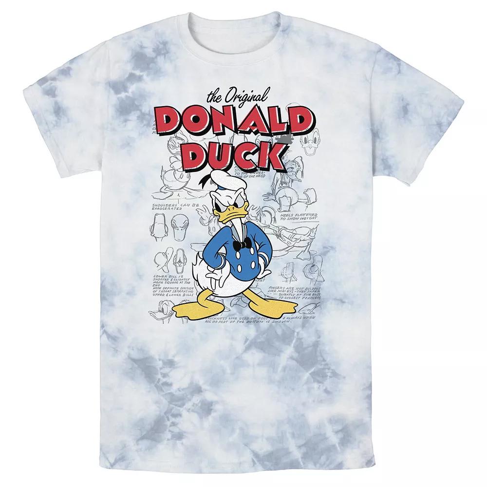 Men's Disney Mickey And Friends Donald And Daisy Distressed Wash Tee,  Product Image