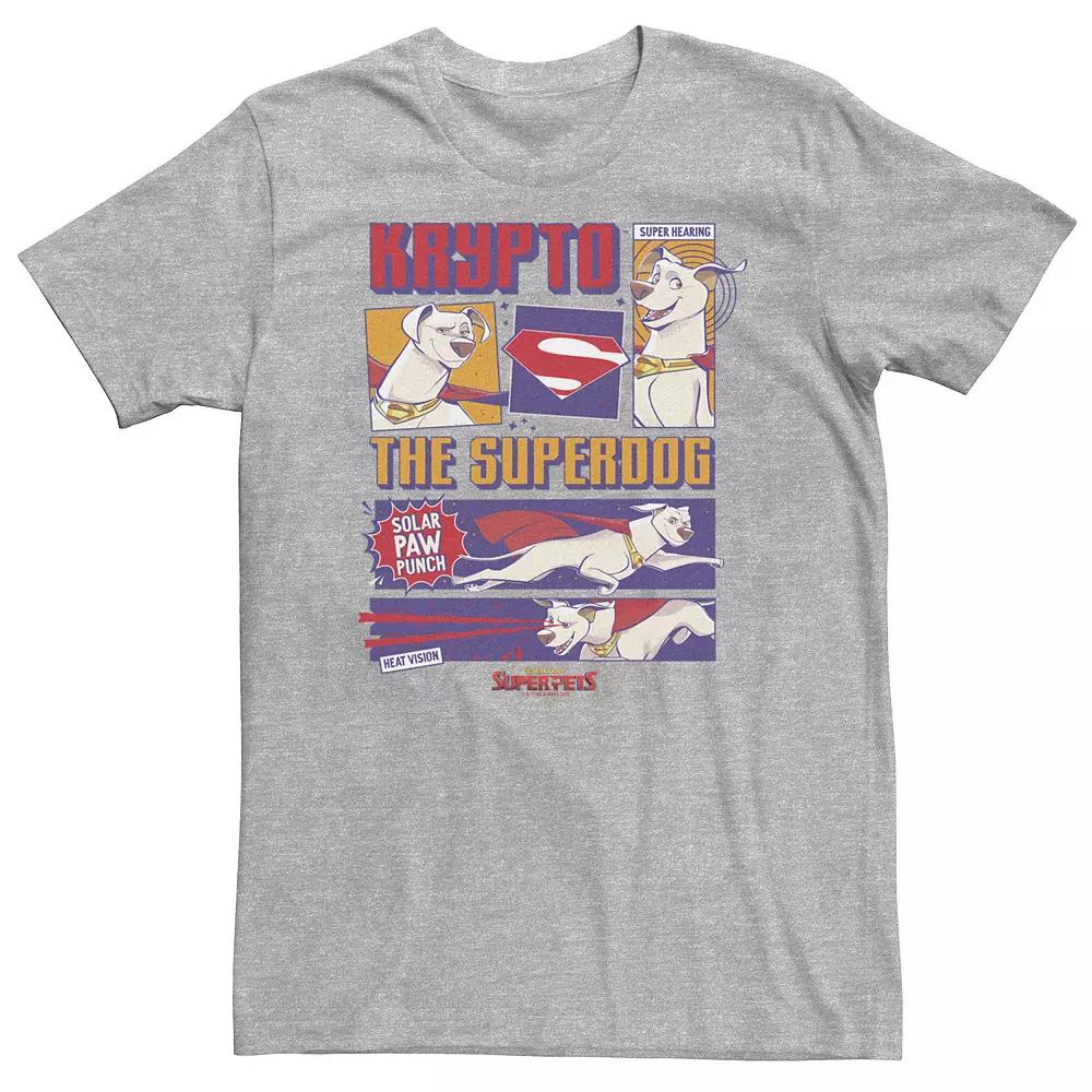 Big & Tall DC Comics Super Pets DC Comics League Of Super Pets Krypto Panels Tee, Men's,  Product Image