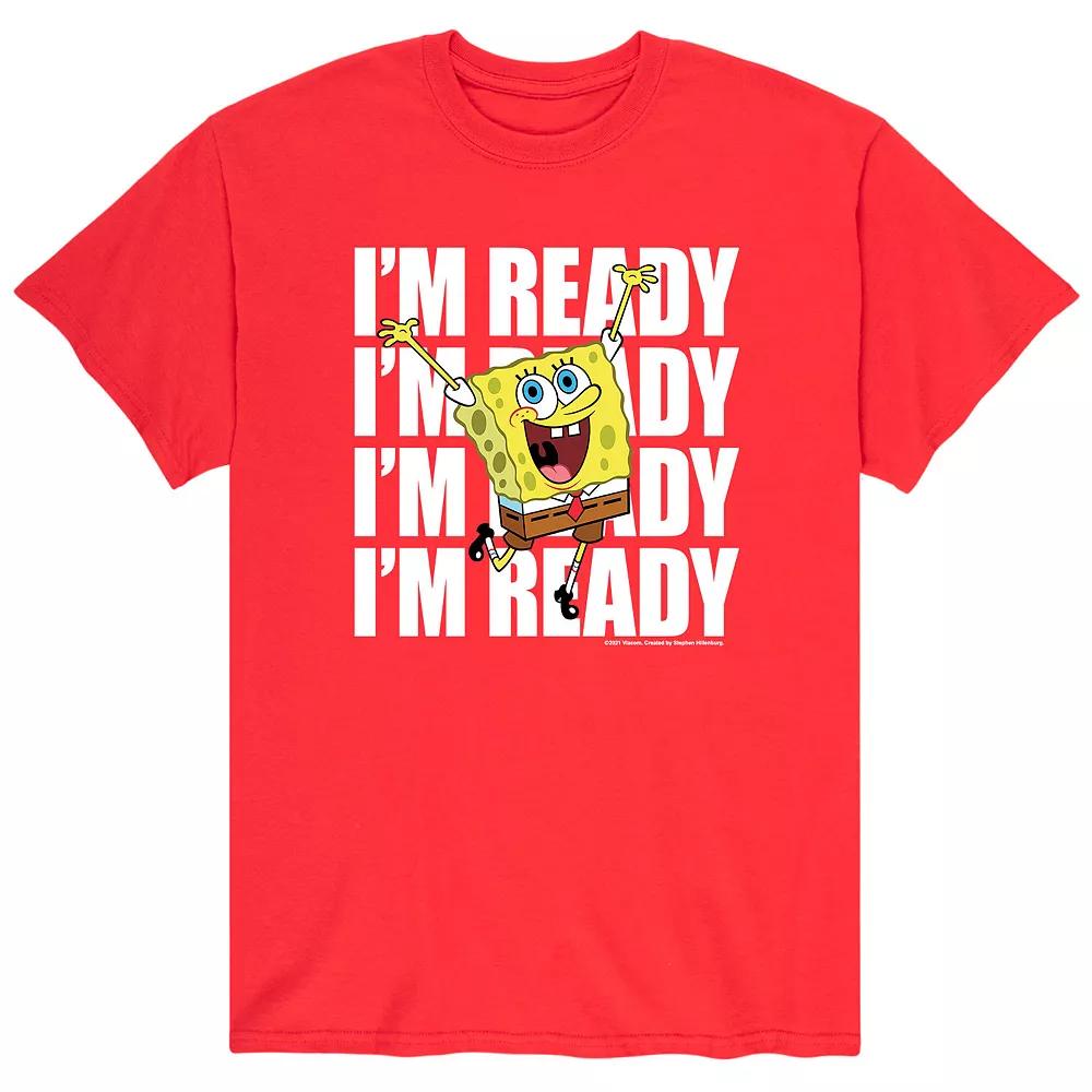 Men's SpongeBob Im Ready Tee,  Product Image