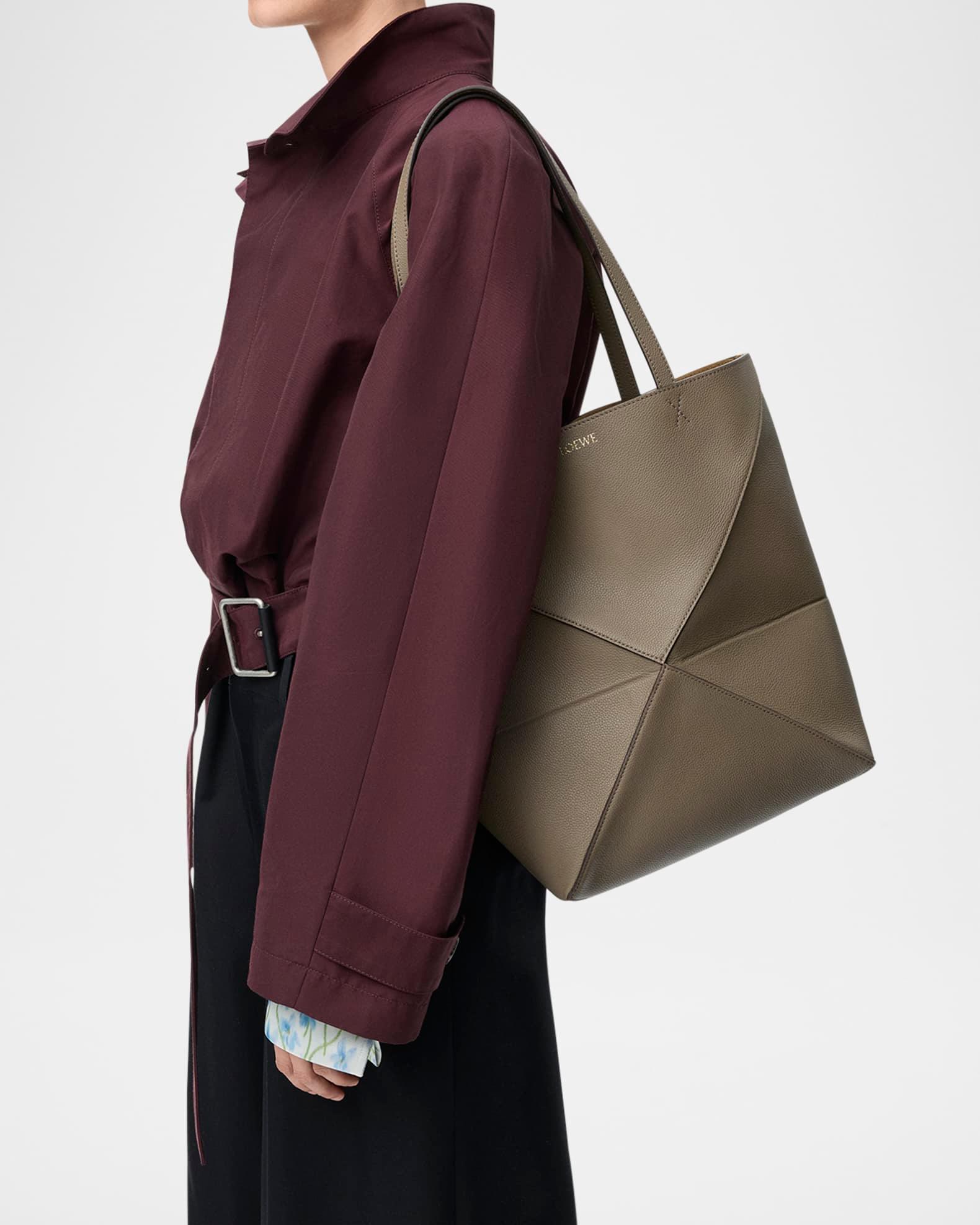 Puzzle Fold Medium Tote Bag in Soft Grained Leather Product Image