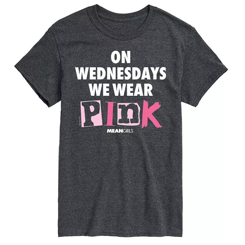 Men's Mean Girls Wednesdays We Wear Pink Graphic Tee,  Product Image