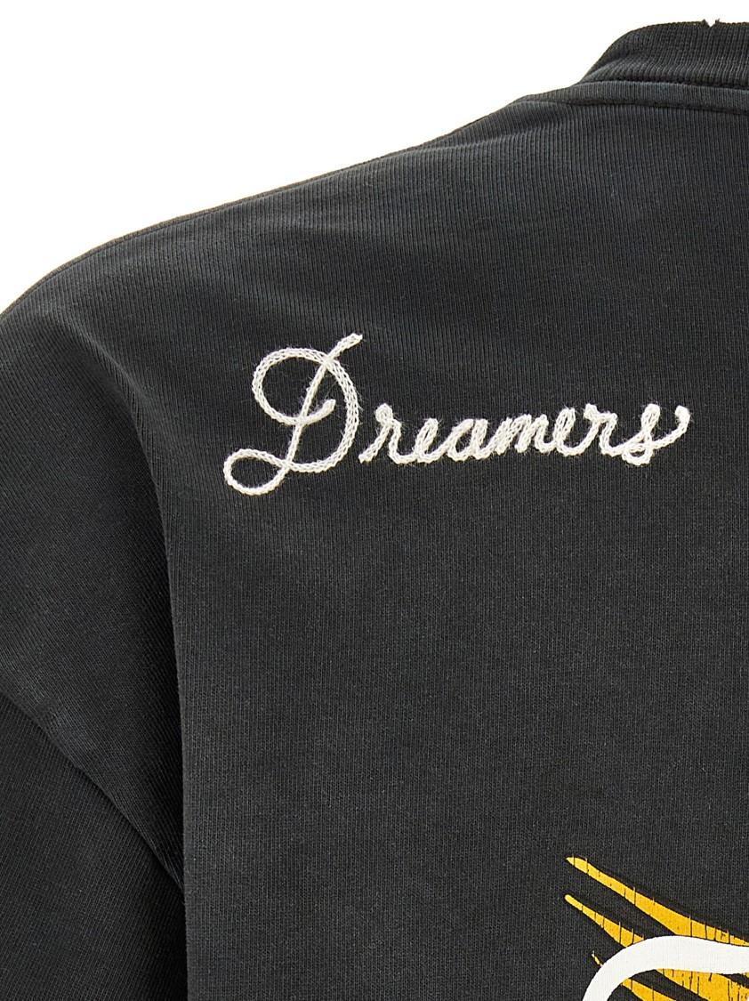 Black 'AMIRI' Eagle Oversized T-shirt Product Image