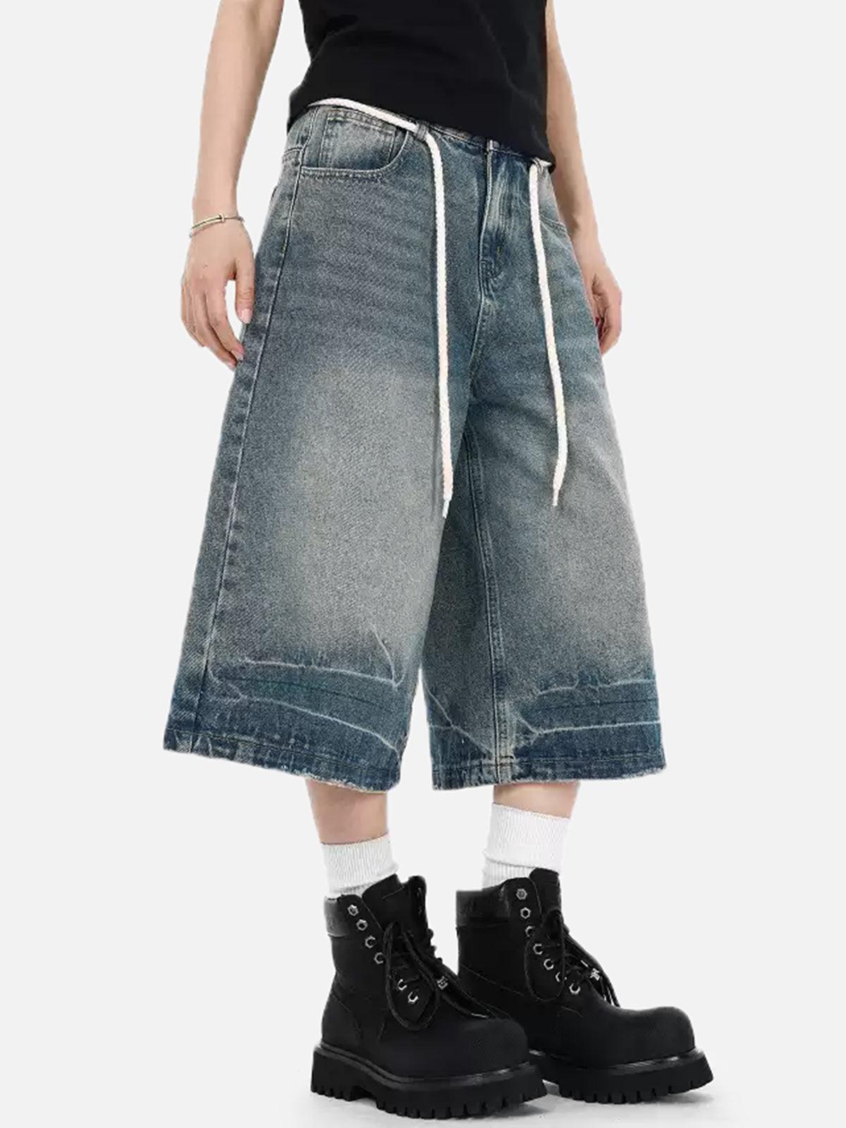 Aelfric Eden Lightning Print Longline Jorts Product Image