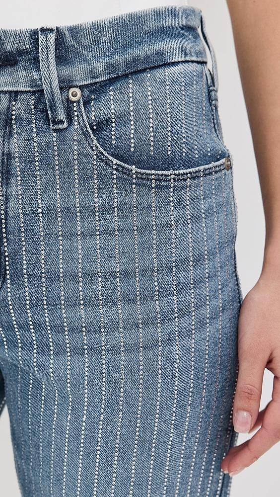 Good American Good Icon Rhinestone Jeans | Shopbop Product Image