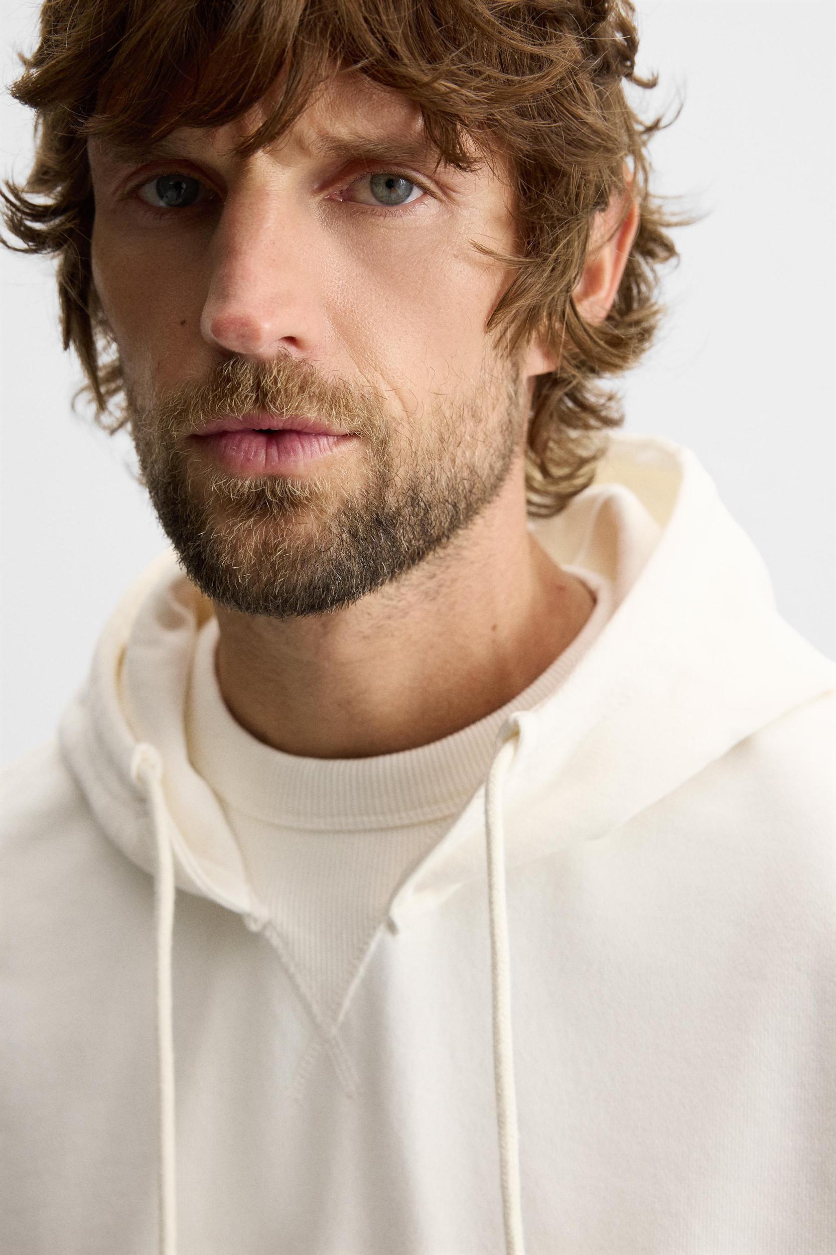 HOODED CREWNECK SWEATSHIRT Product Image