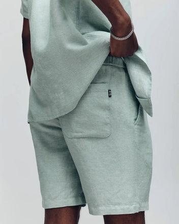 MENS WINDCREST LINEN BLEND DRAWSTRING SHORT - B6R474C200 Male Product Image