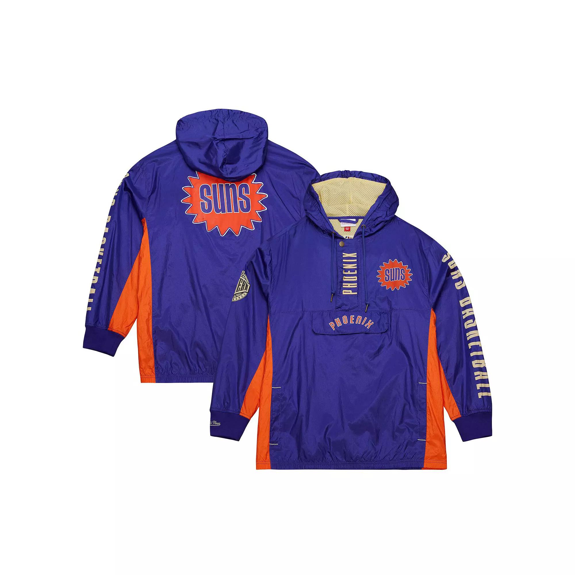 Mens Mitchell & Ness Purple Phoenix Suns Team OG 2.0 Vintage Logo Anorak Windbreaker Quarter-Zip Jacket Product Image