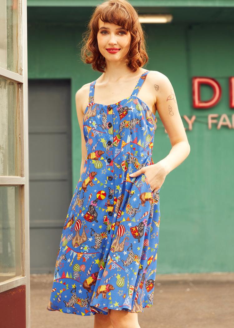 Sun-Kissed Stroll Fit & Flare Dress Product Image