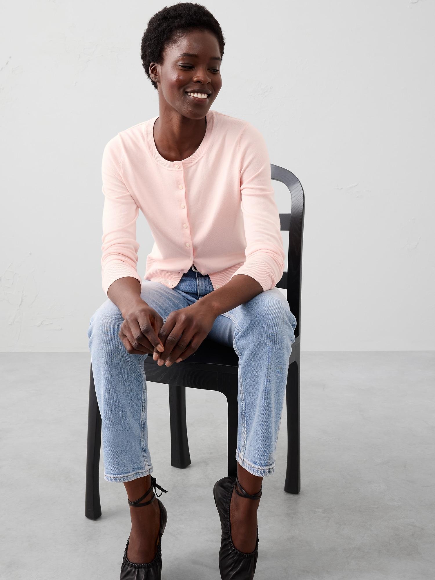 Forever Crew-Neck Cardigan Sweater Product Image