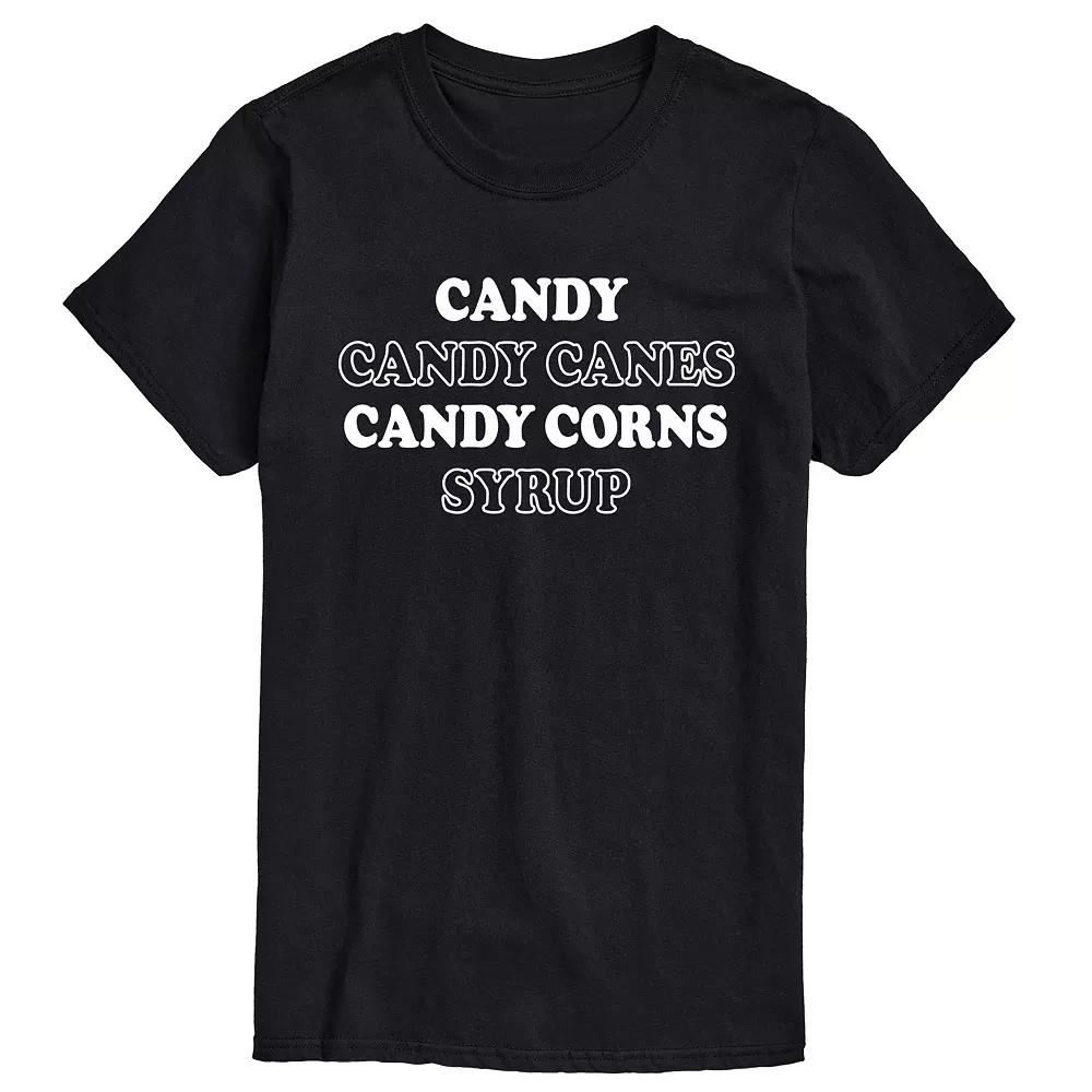 Big & Tall Candy List Tee, Men's,  Product Image