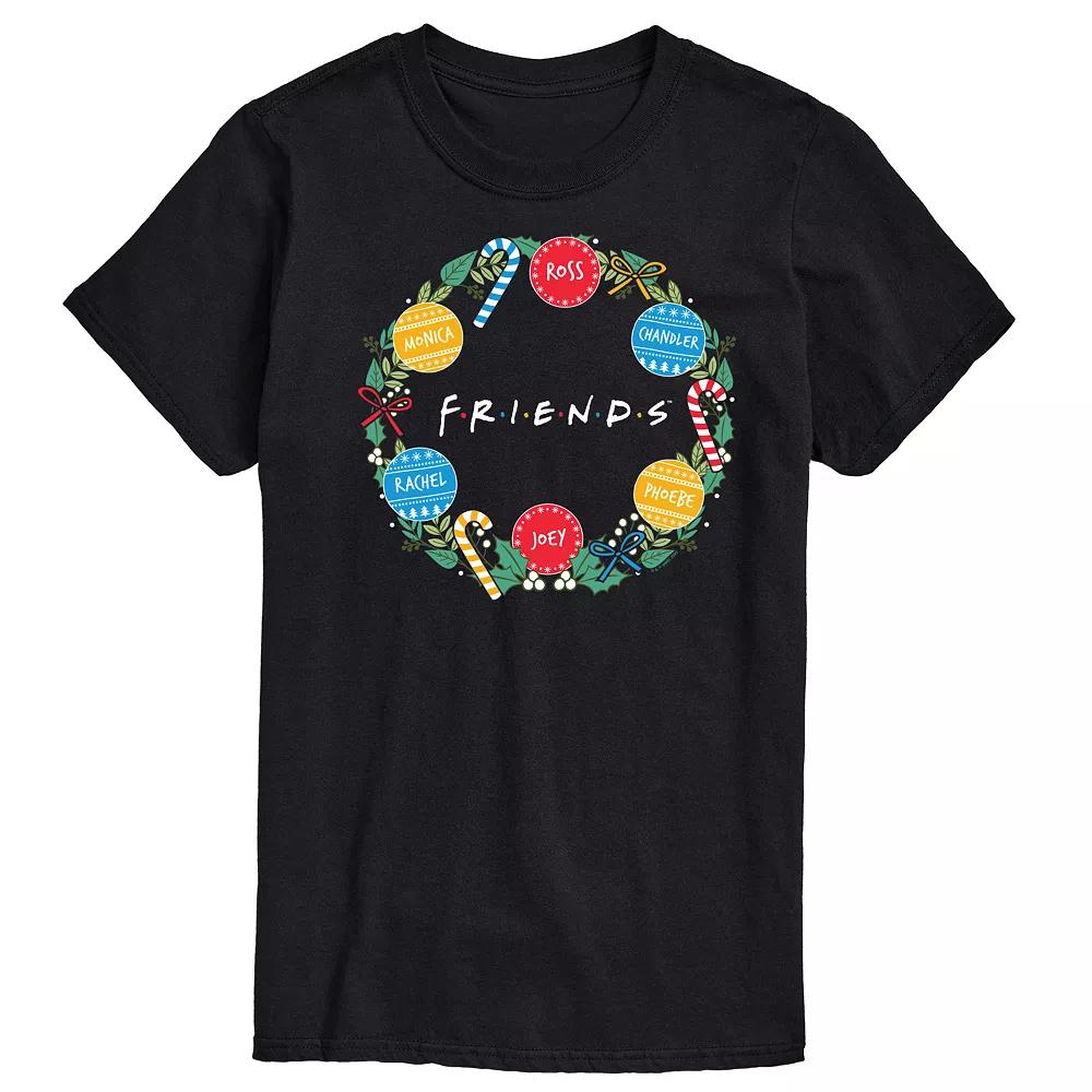 Men's Friends Logo Wreath Graphic Tee,  Product Image