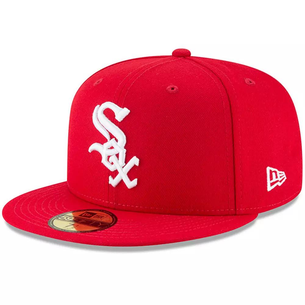 Men's New Era Red Chicago White Sox Fashion Color Basic 59FIFTY Fitted Hat,  Product Image