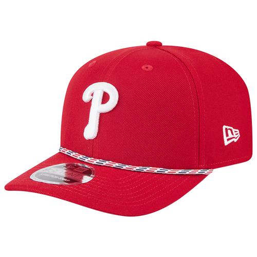 New Era Mens New Era Phillies 9SEVENTY SS Multi Rope Cap - Mens Red/Red Product Image