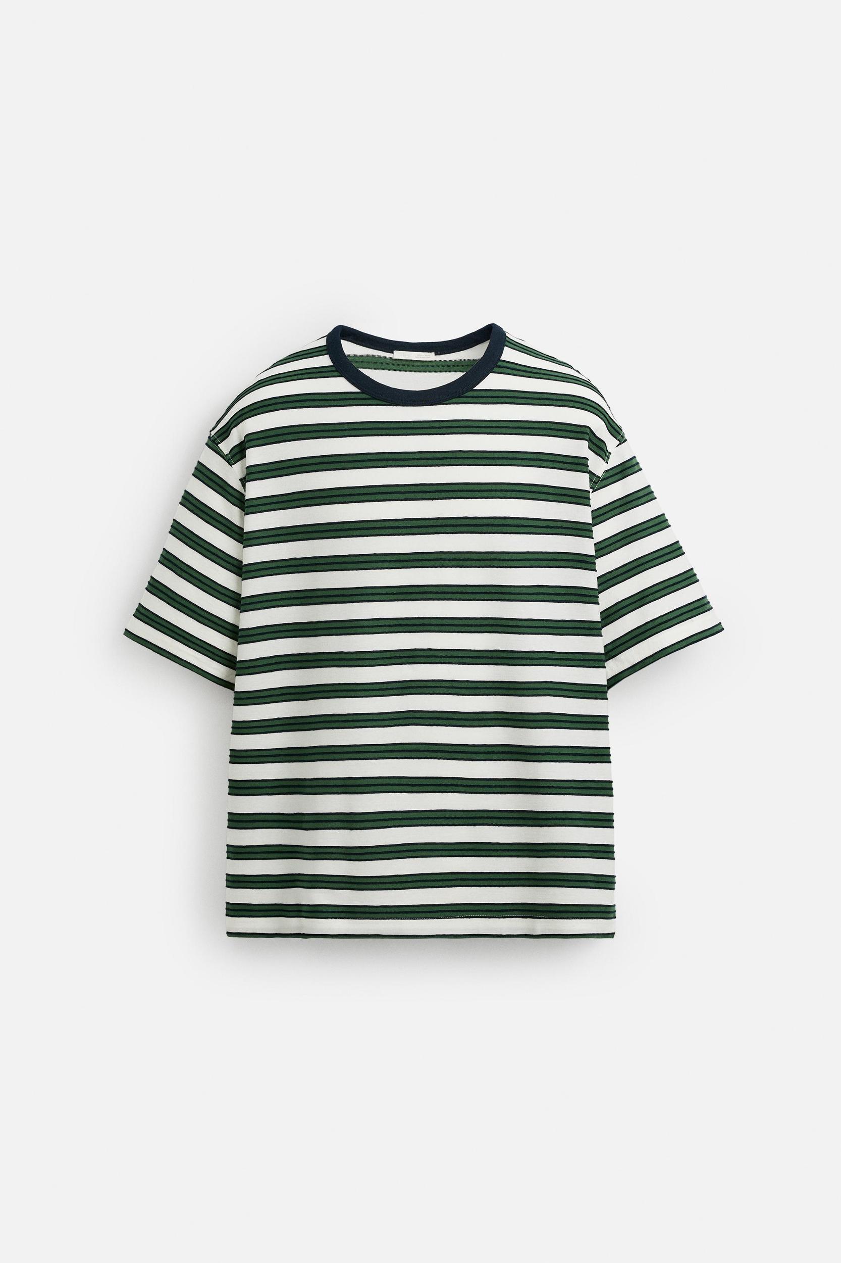 STRIPED JACQUARD T-SHIRT Product Image