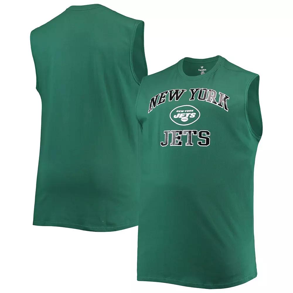 Men's Green New York Jets Big & Tall Muscle Tank Top,  Product Image