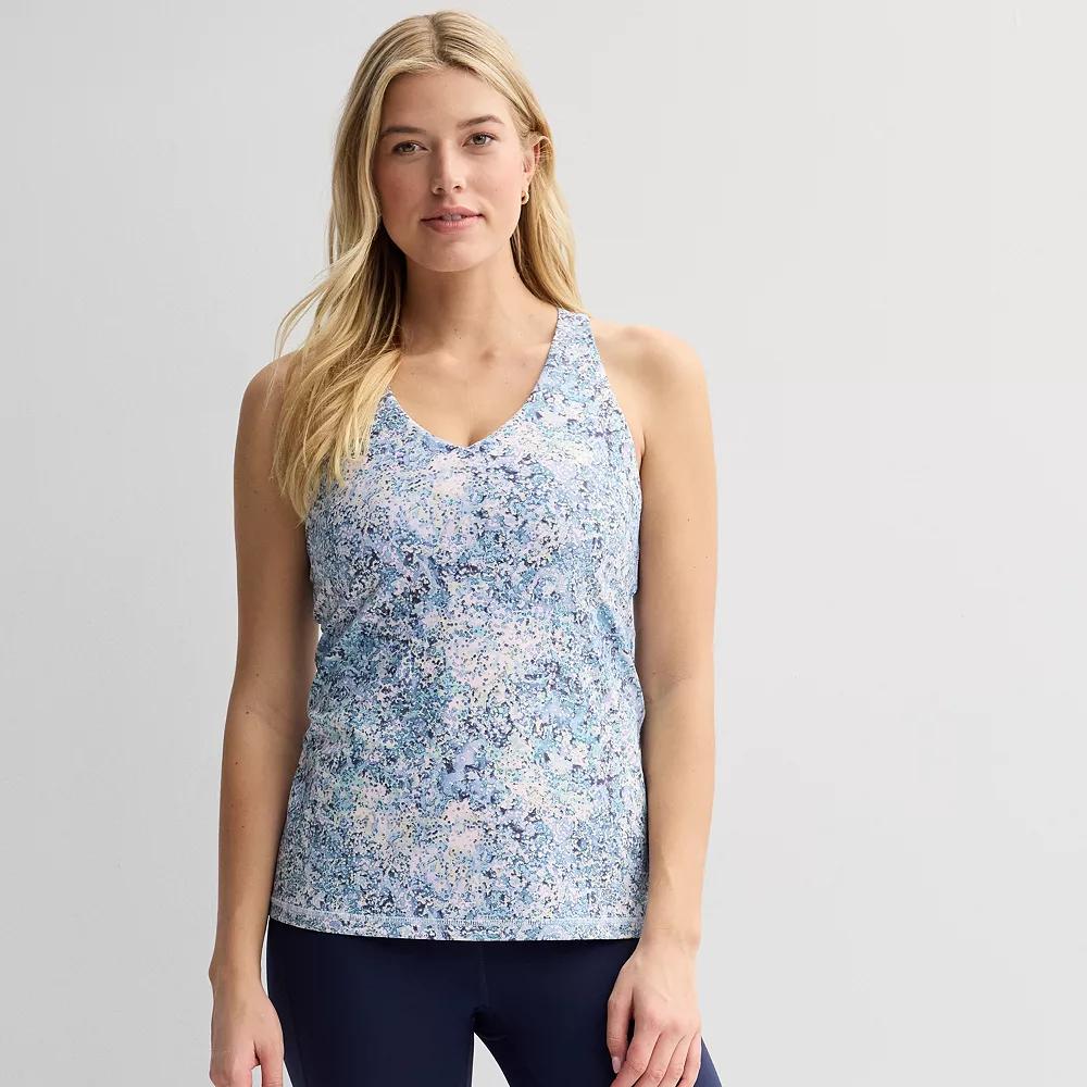 Womens Tek Gear Ultrastretch Built-In Bra Racerback Tank Top Product Image