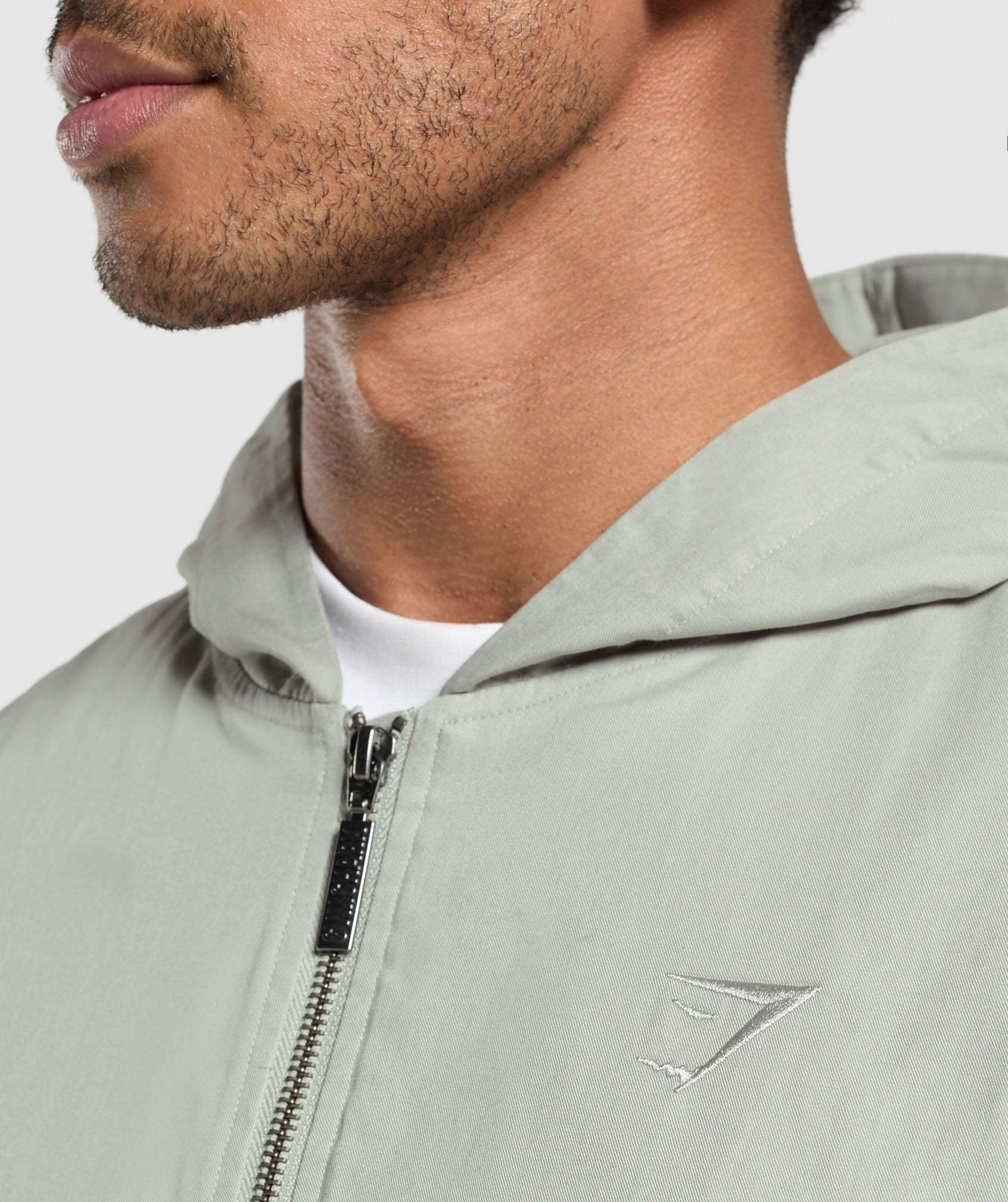 Gymshark Oversized Hooded Jacket - Stone Grey Male Product Image