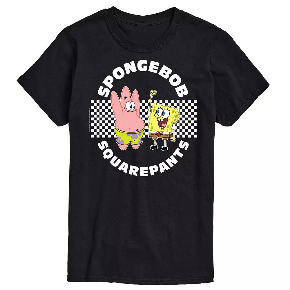 Men's Nickelodeon SpongeBob SquarePants Checkered Graphic Tee,  Product Image