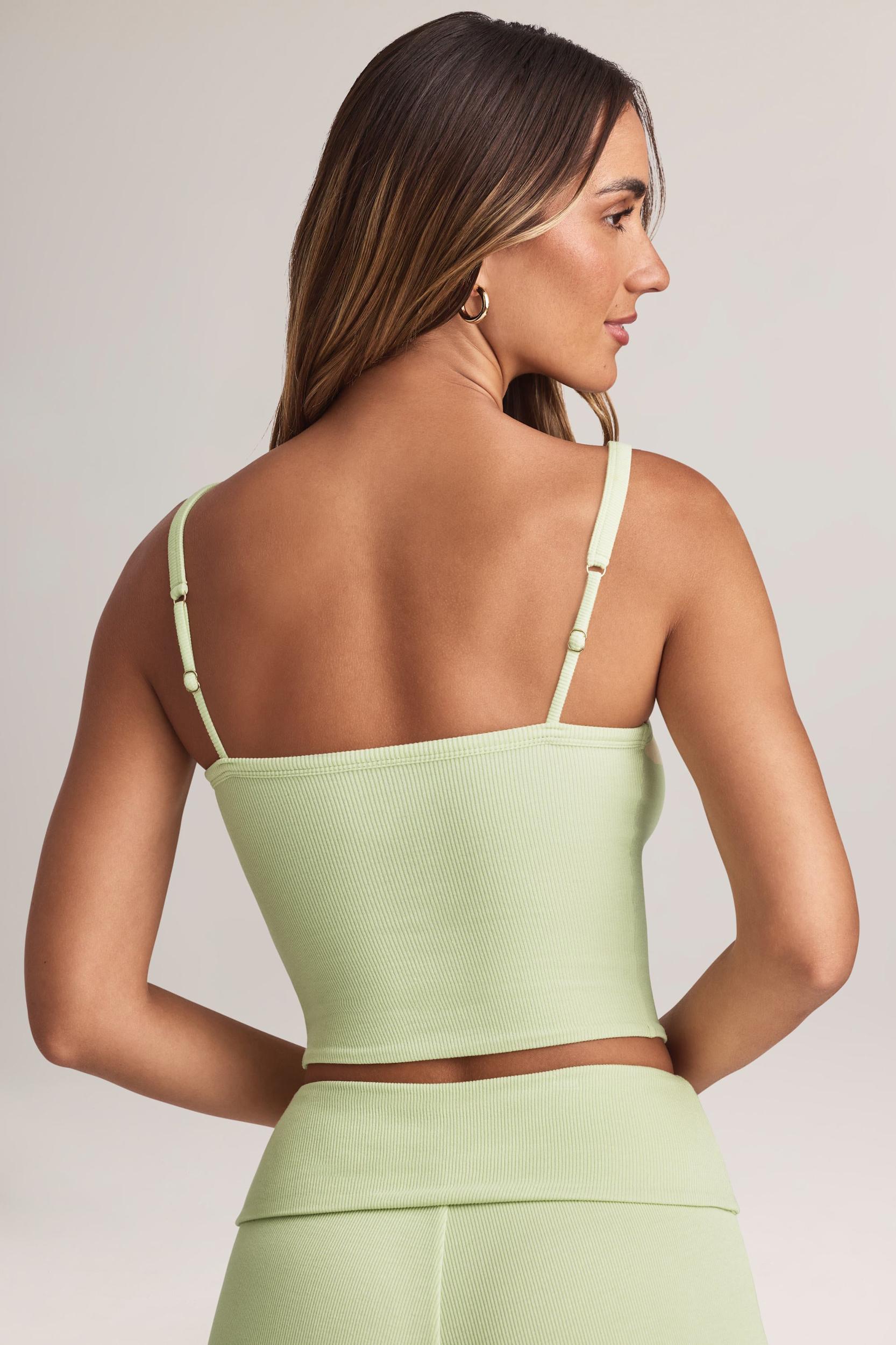 Modal Square-Neck Camisole Top in Sage Green Product Image