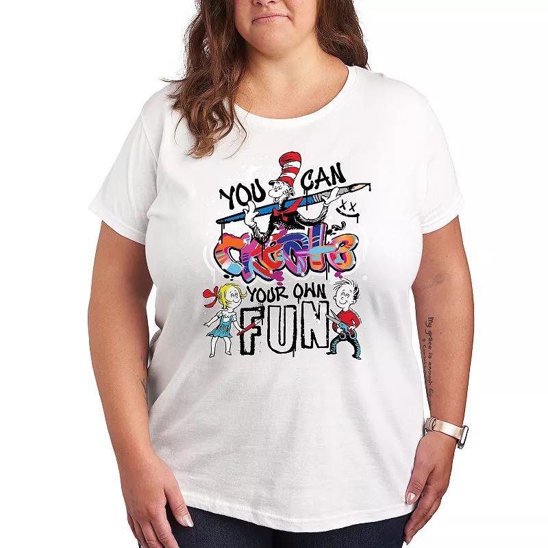 Plus Dr. Seuss Create Your Own Fun Graphic Tee, Women's,  Product Image