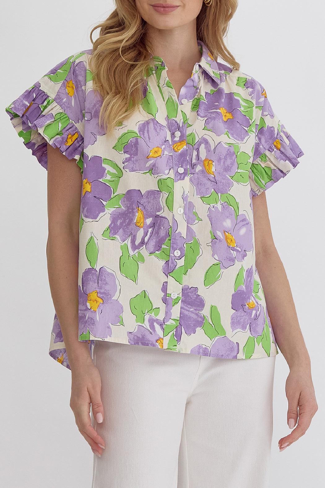 Floral Button Up Product Image