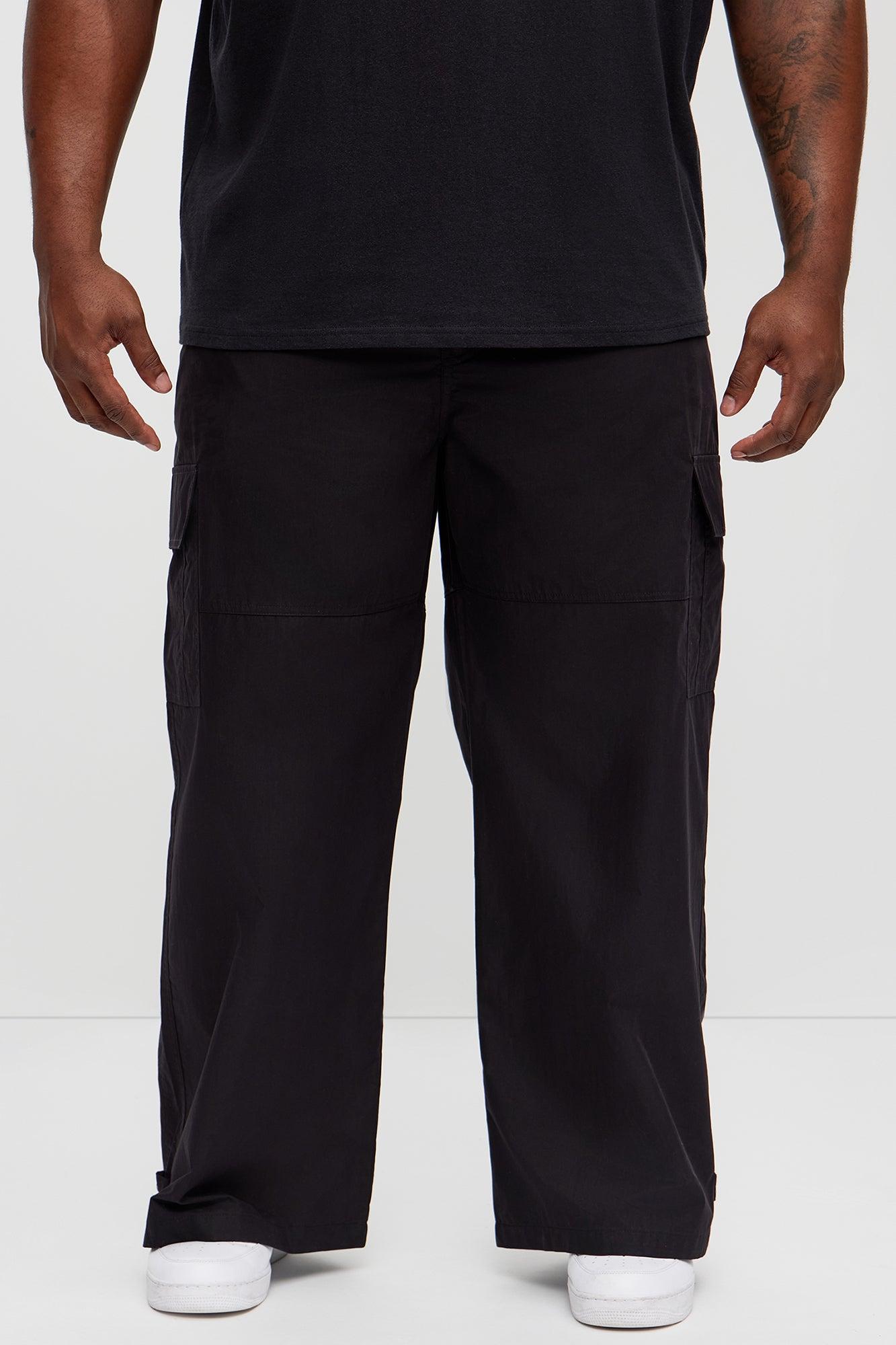 At The Time Baggy Cargo Pants - Black Product Image