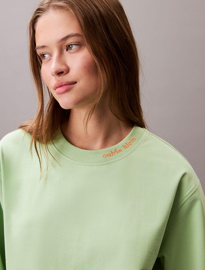 Logo Graphic Neckline Relaxed T-Shirt  Product Image