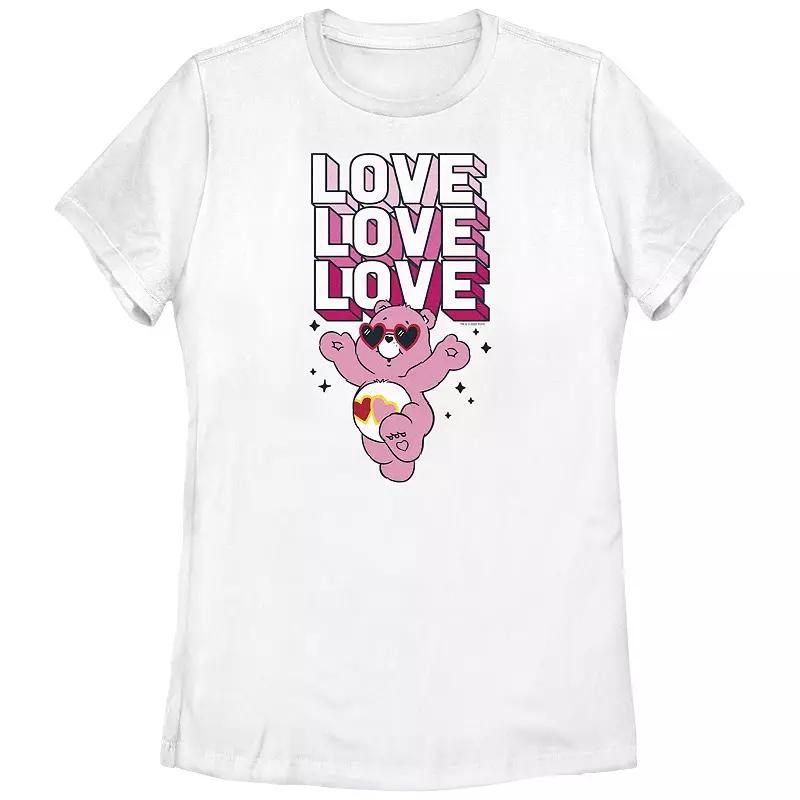Juniors' Care Bears Love Stack Graphic Tee, Girl's,  Product Image