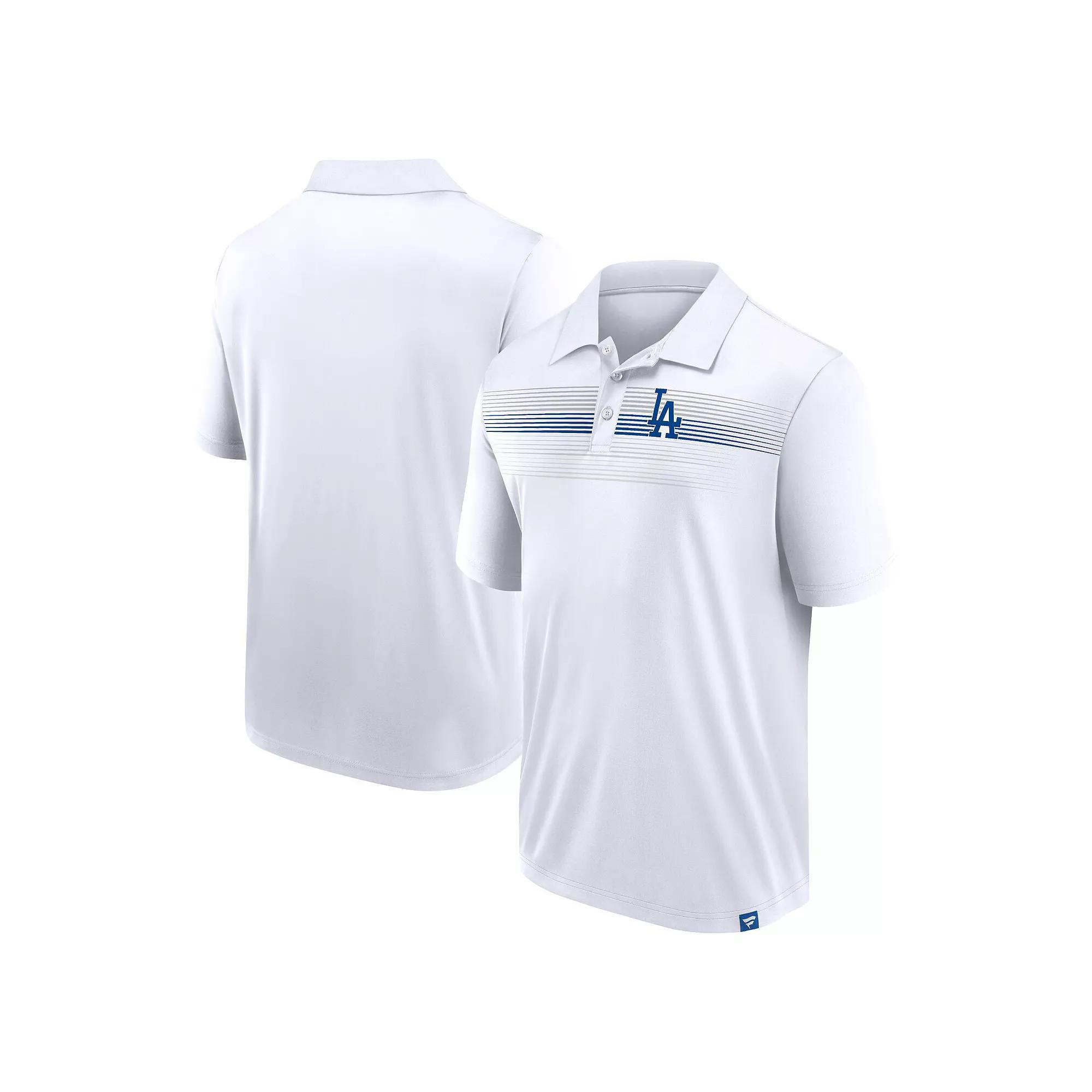 Men's Fanatics White Los Angeles Dodgers Victory For Us Interlock Polo, Size: Small Product Image