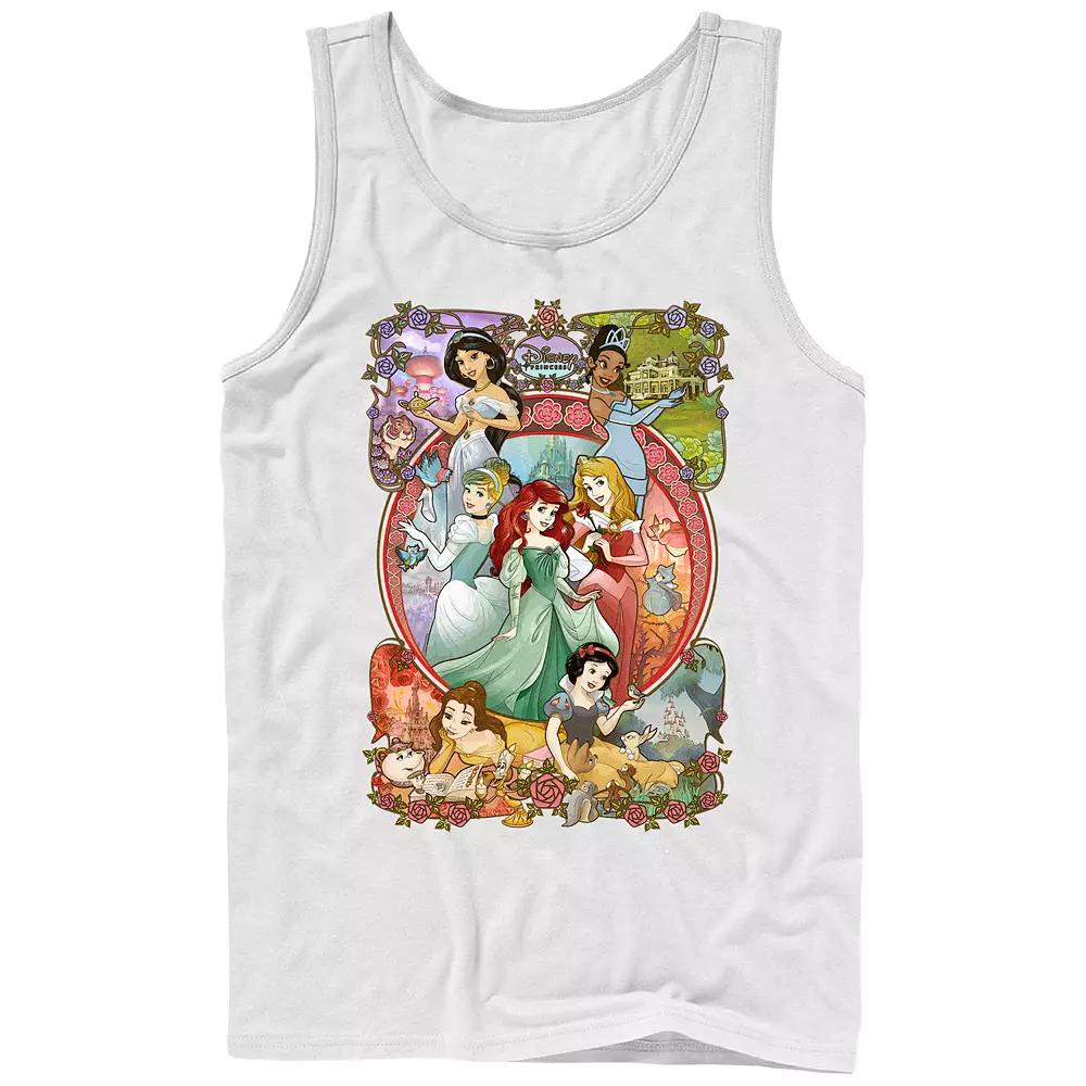 Men's Disney Princesses Vignettes Graphic Tank Top,  Product Image