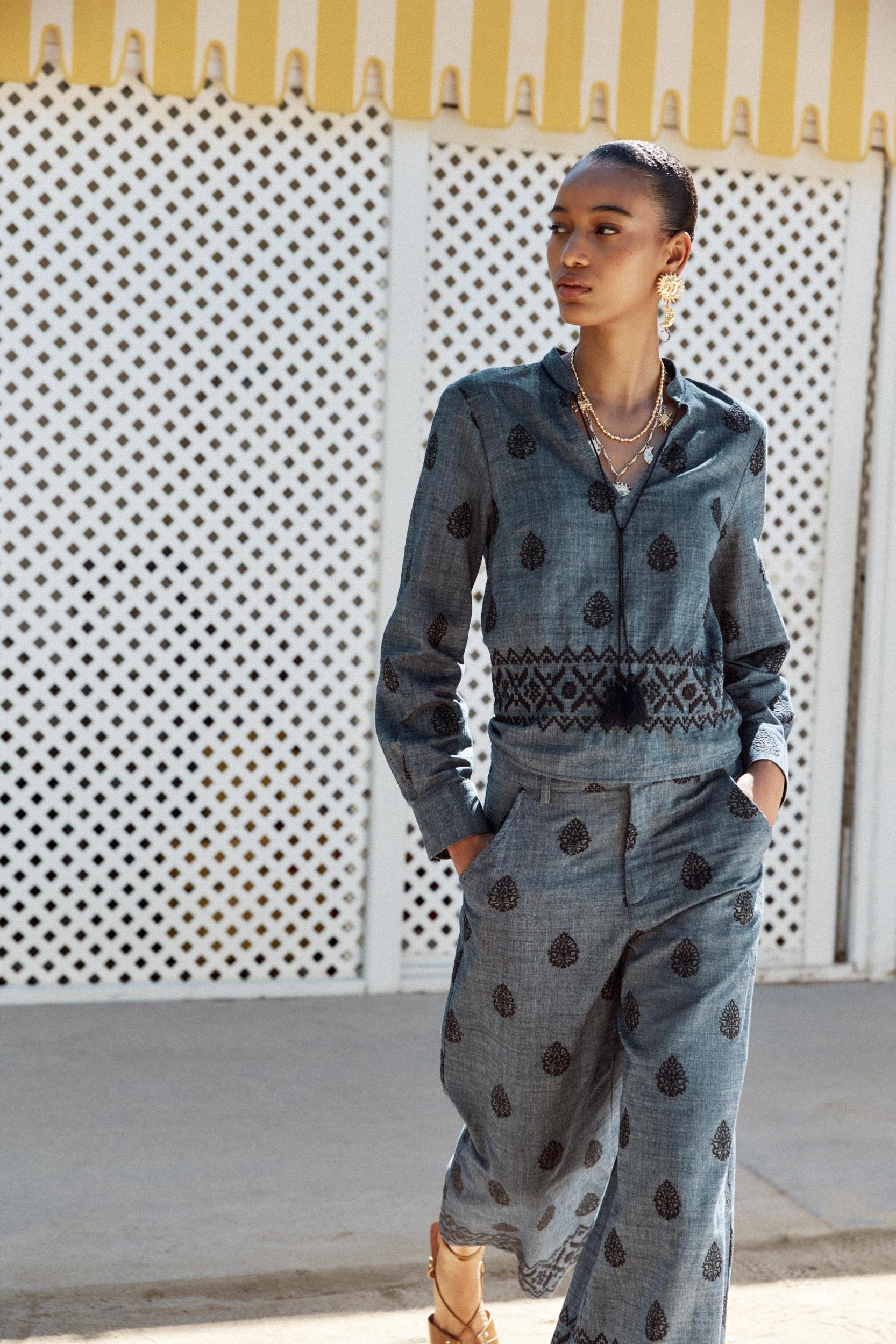 EMBROIDERED CULOTTES Product Image