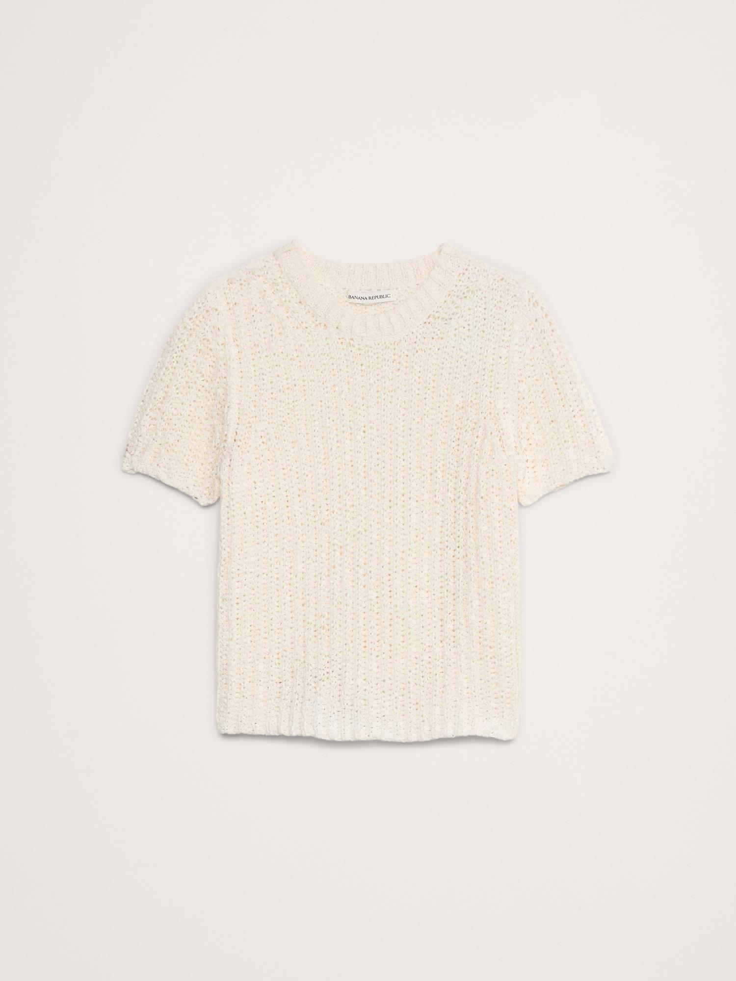 Shrunken Short-Sleeve Sweater Product Image