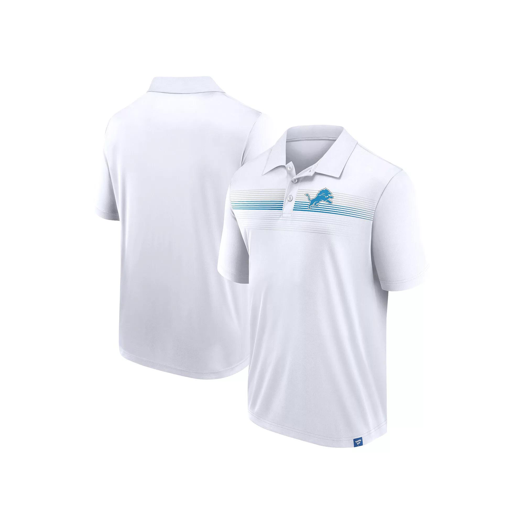 Men's Fanatics Branded White Detroit Lions Big & Tall Sublimated Polo, Size: 5XB Product Image