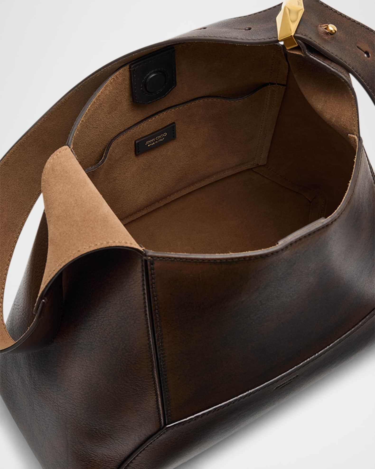 Diamond Medium Brushed Leather Hobo Bag Product Image