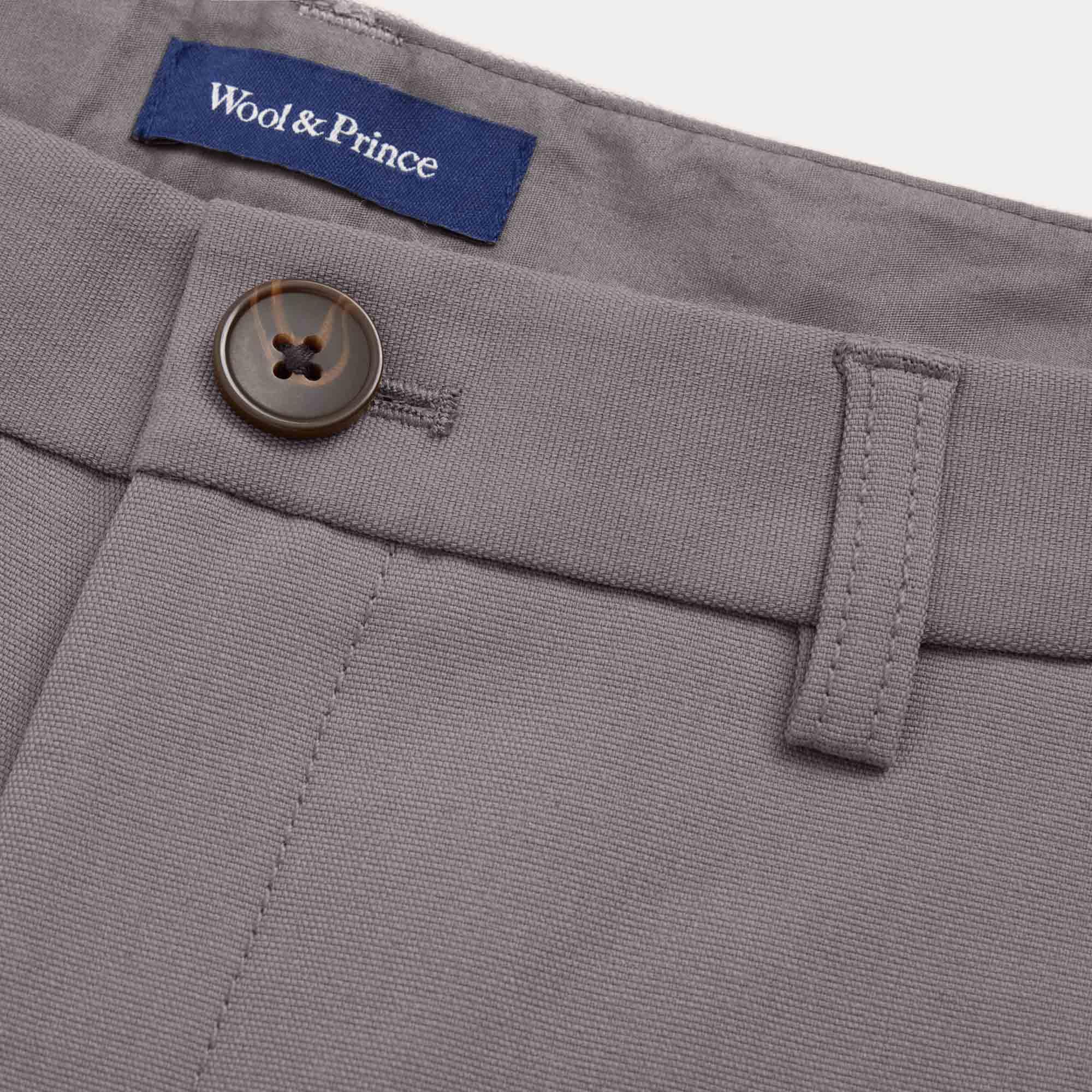 Merino Wool Stretch Canvas Shorts | Walnut Product Image