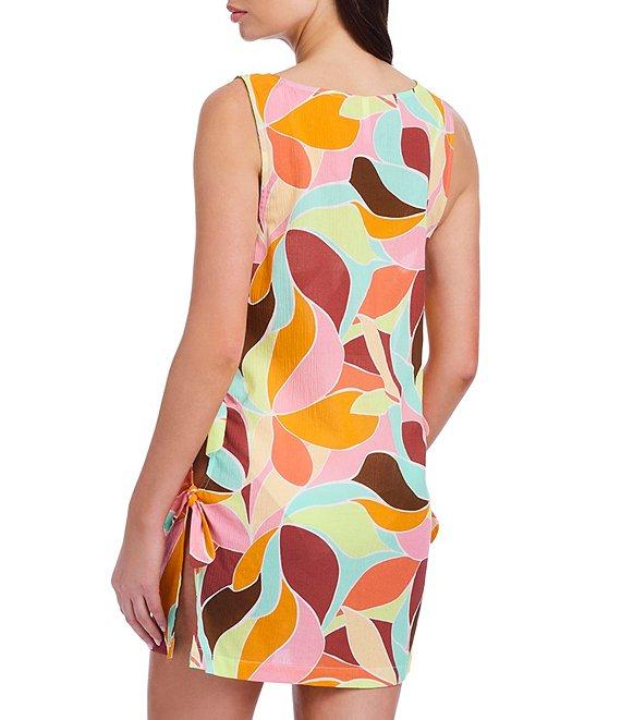 Sanctuary Bright Breeze Crinkle Side Tie A-line Swim Cover-Up Dress Product Image