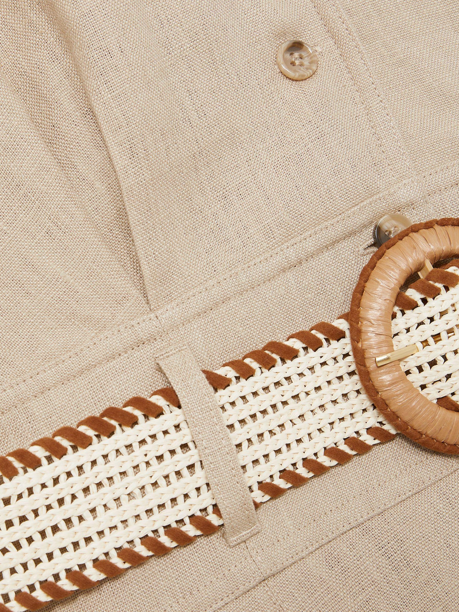 Petite Jersey Twist-Detail Midi Dress in Grey Product Image