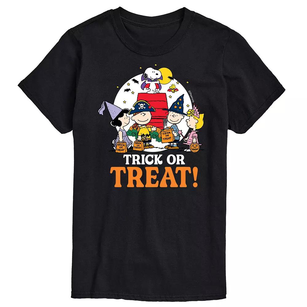 Big & Tall Peanuts Trick Or Treat Tee, Men's,  Product Image