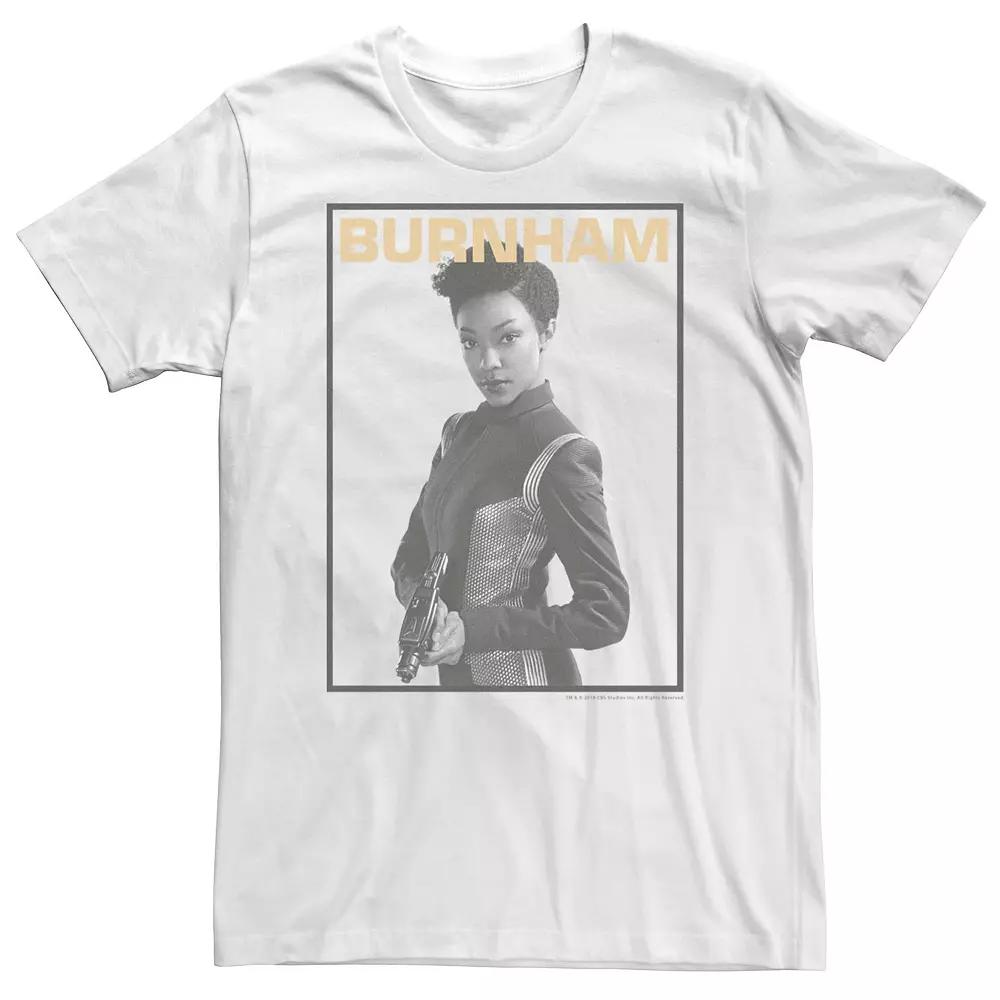 Big & Tall Star Trek Discovery Burnham Greyscale Pose Tee, Men's,  Product Image