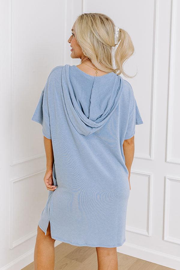 Calm And Centered Shift Dress In Airy Blue Product Image