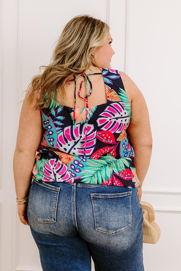 Spotted Under The Palms Top Curves Product Image