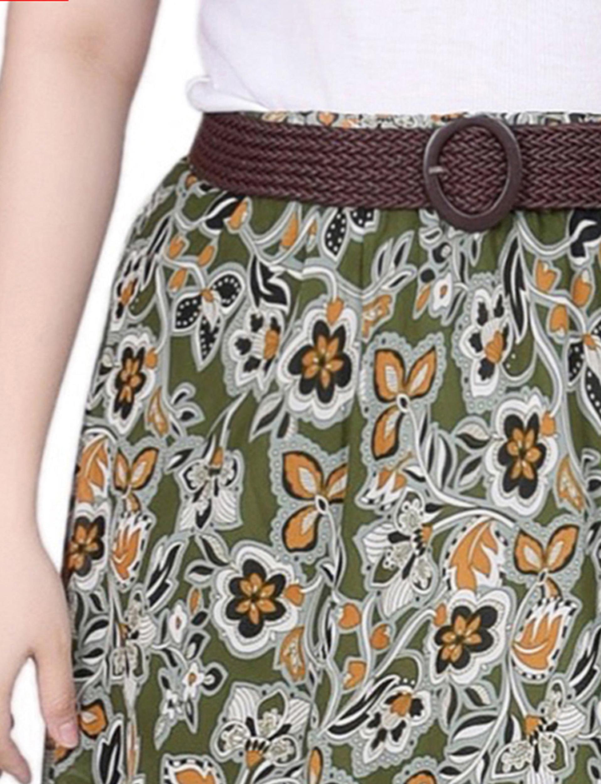 Green Covine Chiffon Maxi Skirt - Petite Product Image