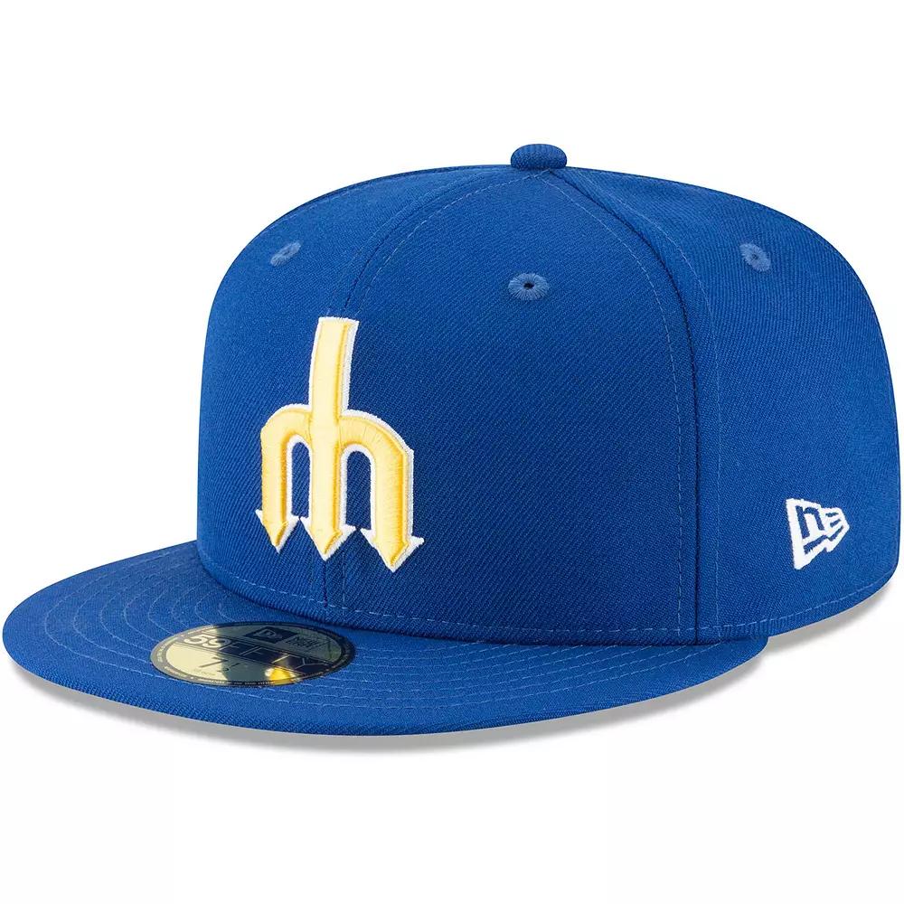 Men's New Era Blue Seattle Mariners Cooperstown Collection Wool 59FIFTY Fitted Hat,  Product Image