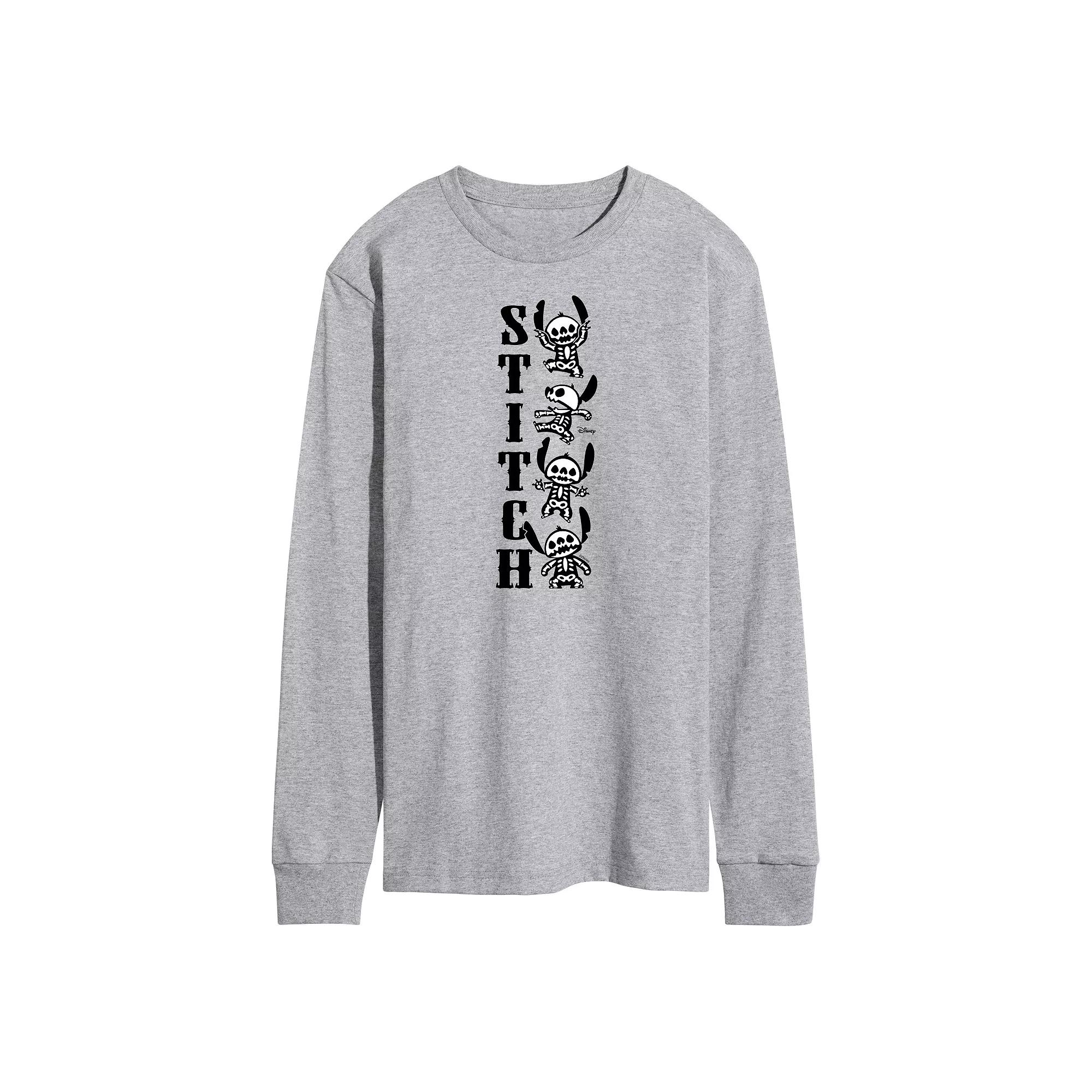 Disney's Lilo & Stitch Men's Skeletons Long Sleeve Tee,  Product Image