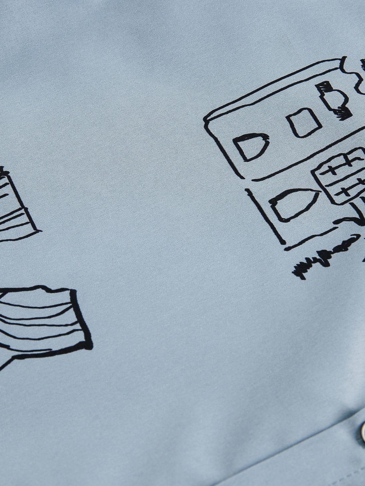 Aelfric Eden Cartoon Print Short Sleeve Shirt Product Image