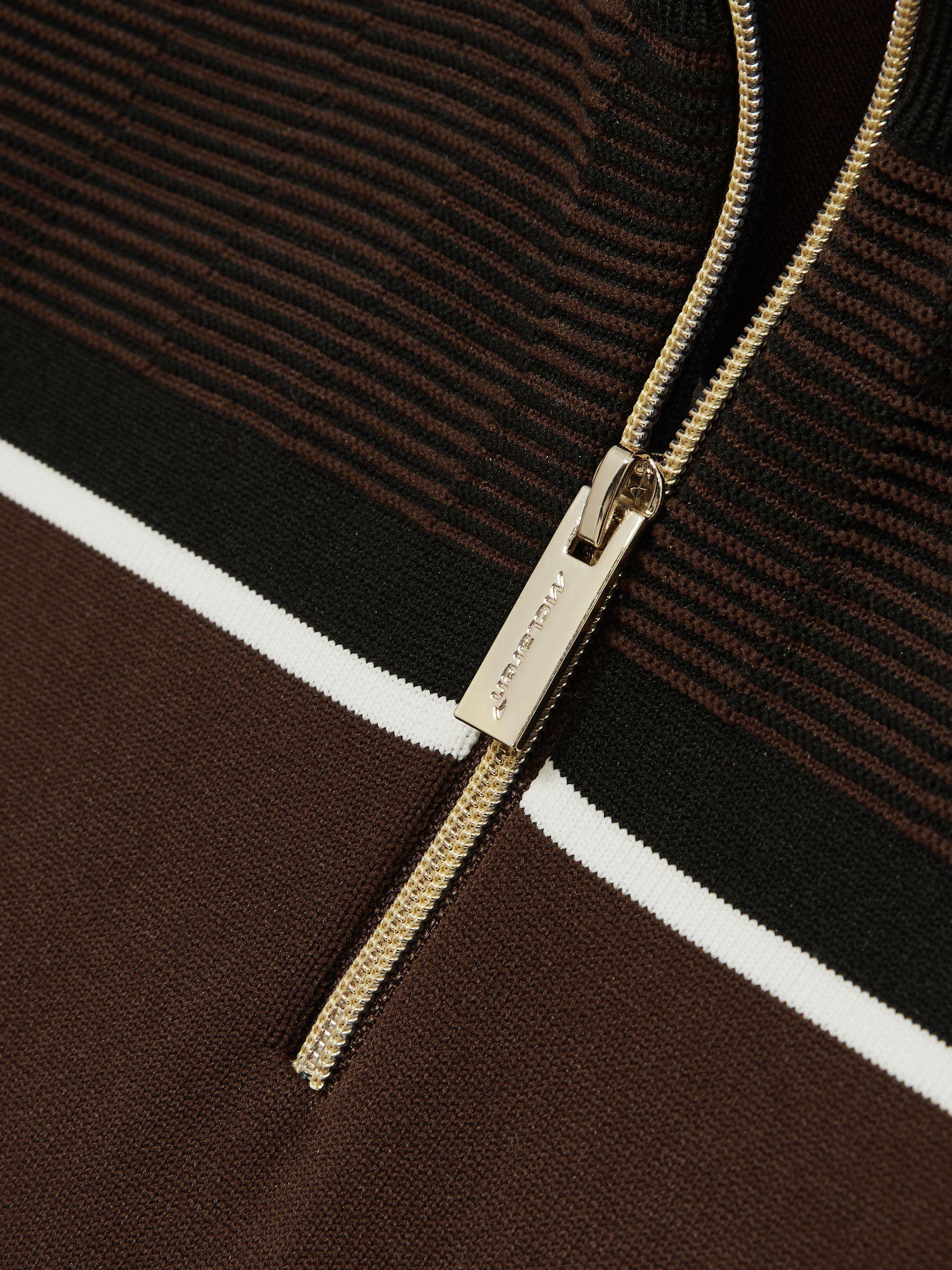 McLaren F1 Team Half-Zip Crop Top in Chocolate Brown Product Image