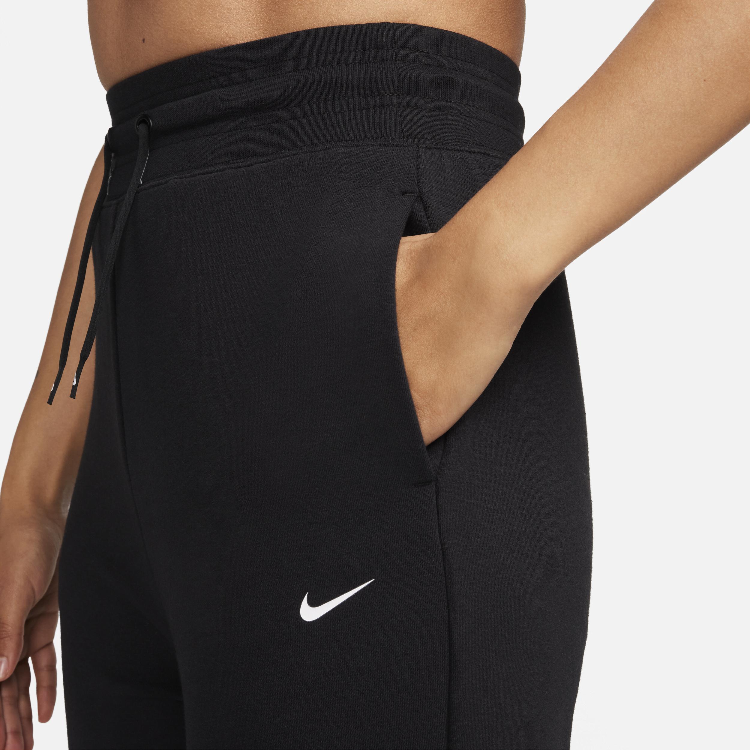Nike Womens Dri-FIT One High-Waisted 7/8 French Terry Jogger Pants | FB5434-010 Product Image
