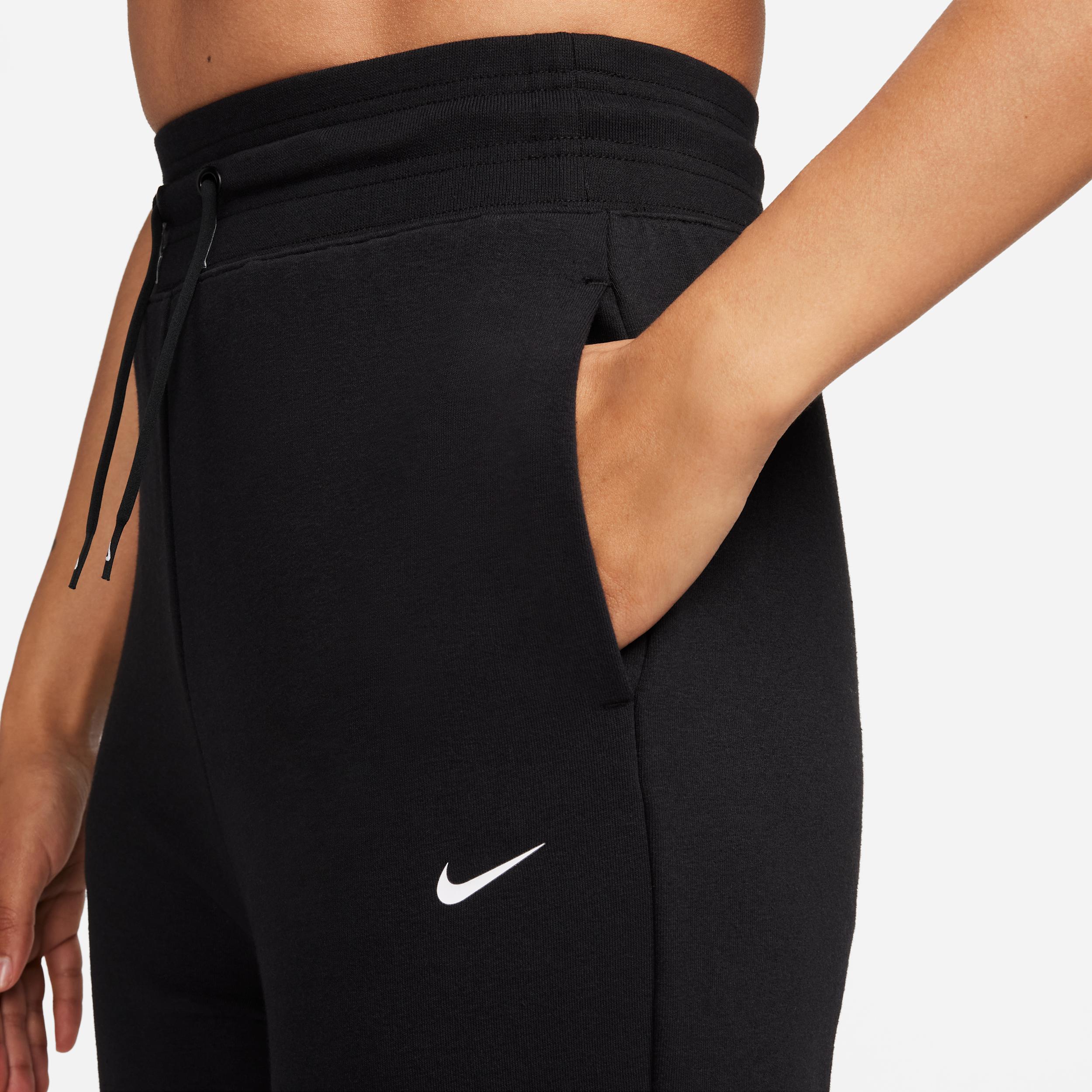 Nike Womens Dri-FIT One High-Waisted 7/8 French Terry Jogger Pants | FB5434-010 Product Image