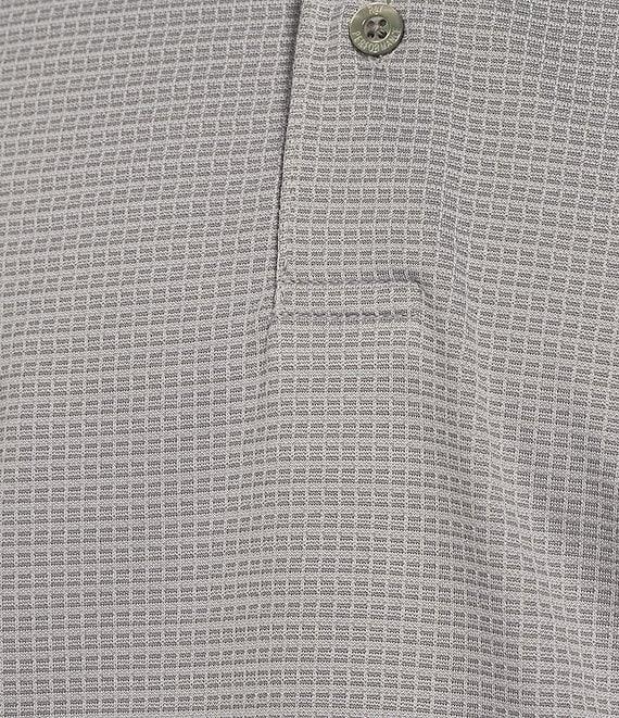 Roundtree & Yorke Performance The Fairway Short Sleeve Grid Jacquard Polo Shirt Product Image