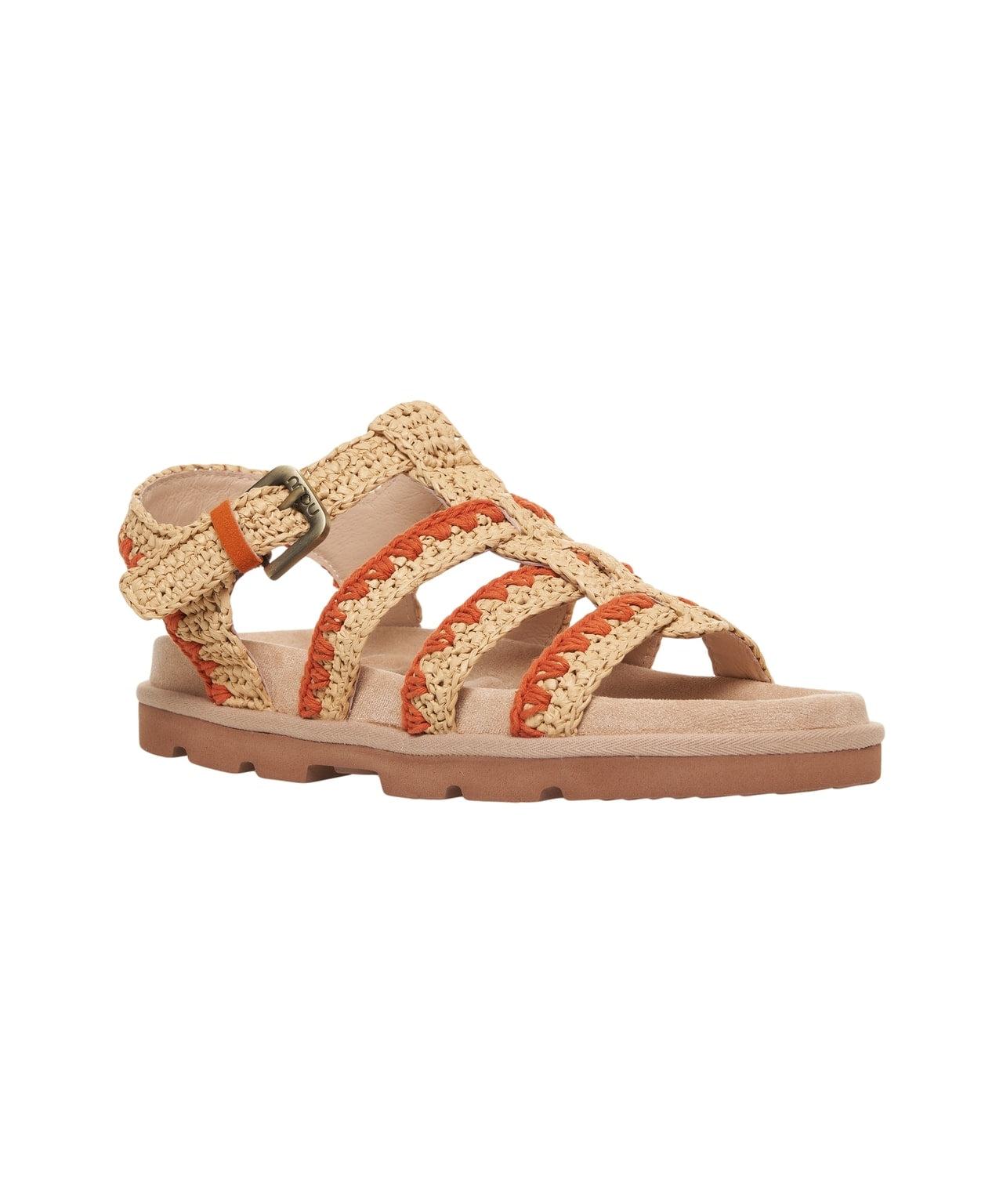 Raffia Sandals Product Image